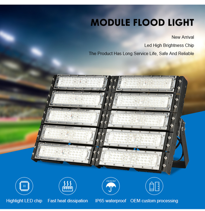 IP66 High Powered LED Flood Security Lights 200w 250w 300w 400w 500w 600w Led High Mast Flood Light With SKD Housing
