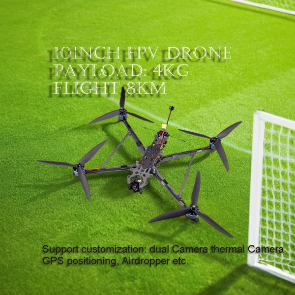 10 Inch F405 FPV Racing Drone Kit Remote Control Essential FPV Drone Accessories for Freestyle Flight Long-Range 4KG Racing