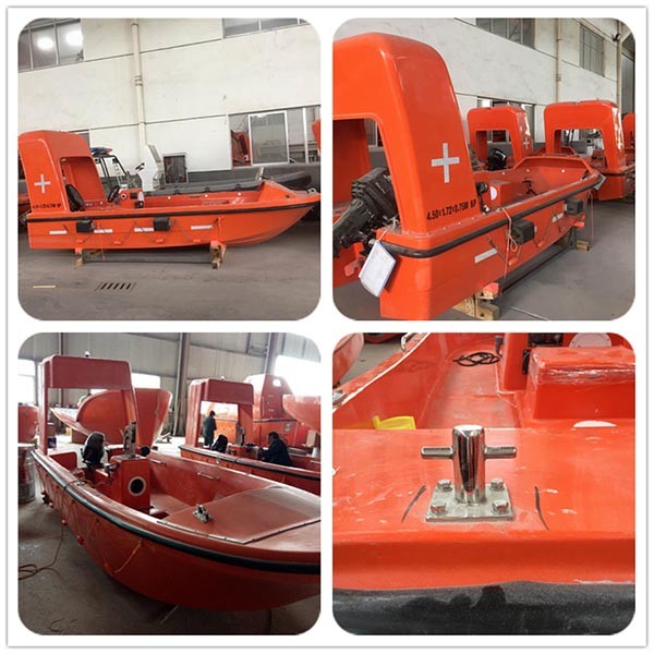 SOLAS Standard 25HP Outboard Motor Driven 6 Persons Rescue Boat