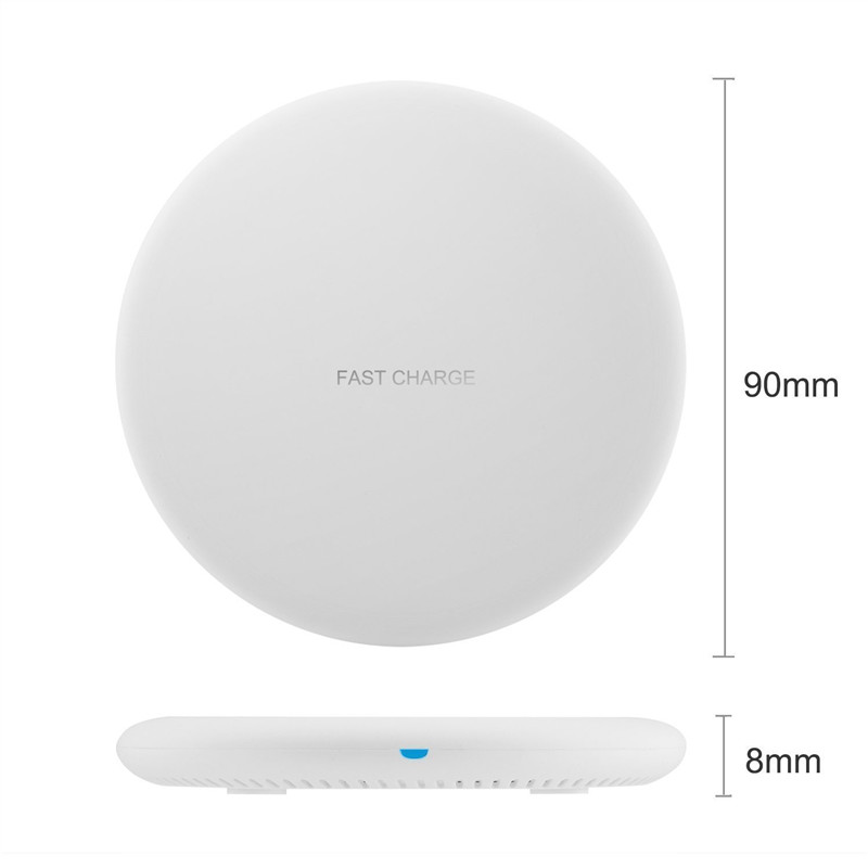 Mini Slim Portable Fast Charge Qi Wireless Charging Pad 10W 9V