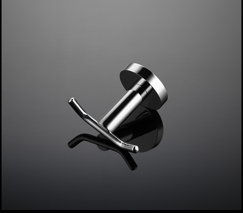 Morden Durable Stainless Steel Robe Hooks Bathroom Double Robe Hook