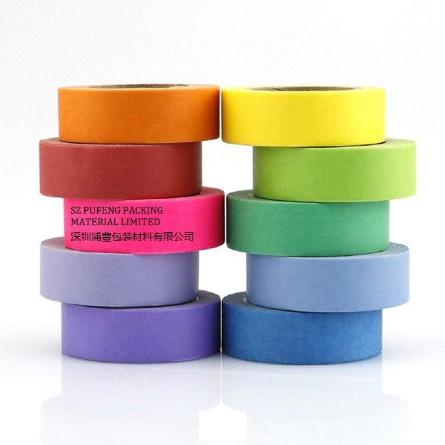 36mmx55m Masking Adhesive Tape , Pressure Sensitive Masking Tapes For Painting masking tape color