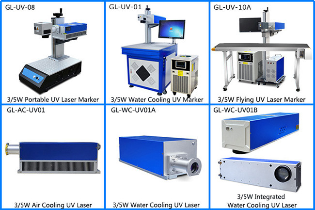 Large Laser Marking System 5 Watt 355nm UV Laser for Plastic , Glass , Metal , Ceramic