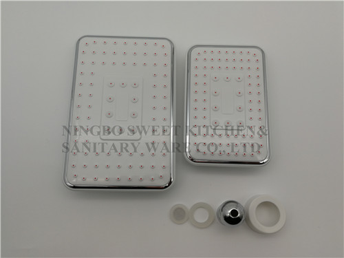 ABS plastic material square shower head top shower rain shower wholesale self -cleaning function