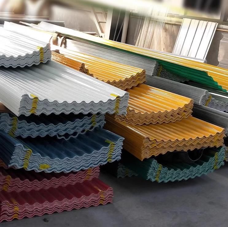 Excellent Yellowness Resistance Corrugated Fiberglass Roof Sheet