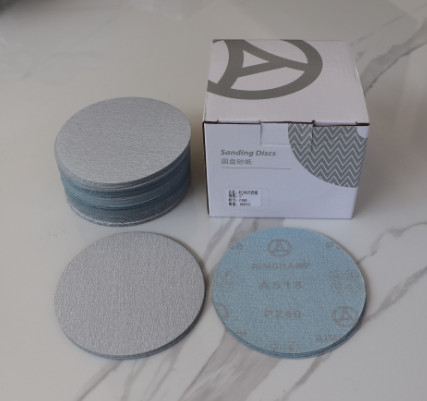 White Aluminum Oxide Hook And Loop Sanding Disc For Wood Orbital Sander