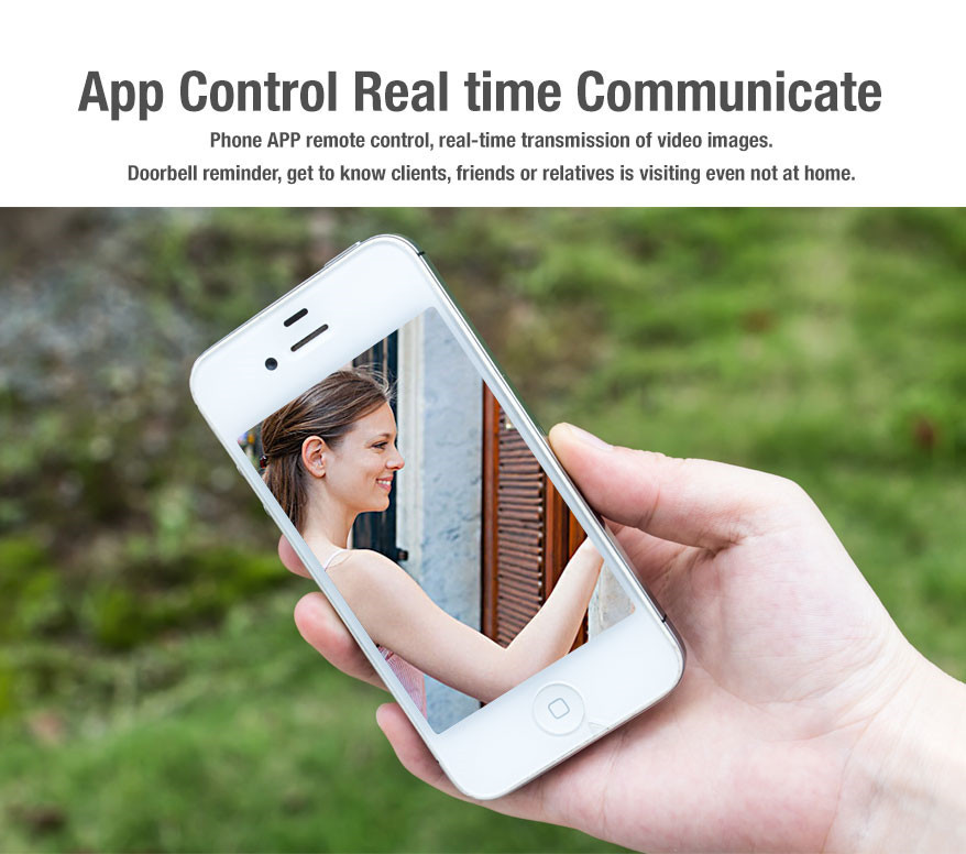 Smart video door phone wifi visual intercom doorbell wireless doorbell video intercom with infrared light CX101
