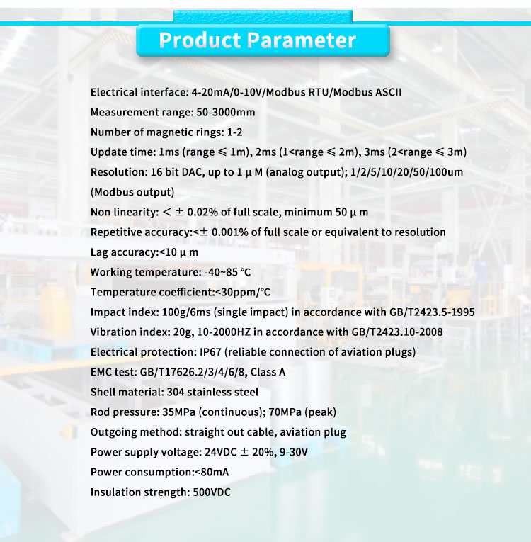 UBCZ-1000Y Industrial Grade Hydraulic Cylinder Water Oil Level Magnetic Sensor