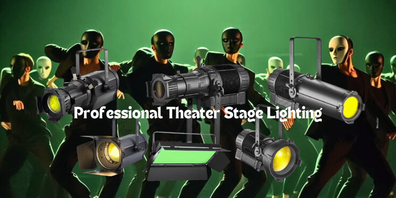 300W RGBAW LED Ellipsoidal Spotlight | DMX512/RDM Control | Theater & Studio Lighting
