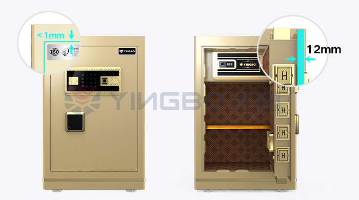 Semiconductor Fingerprint Safe Box Solid Steel For Office Security YB/N7-60