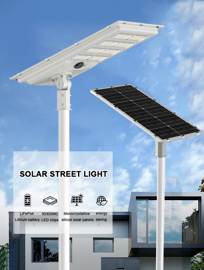 LED All in Two Street Solar Panel Light 3.2v/150ah Lifepo4 Lithium Battery Waterproof