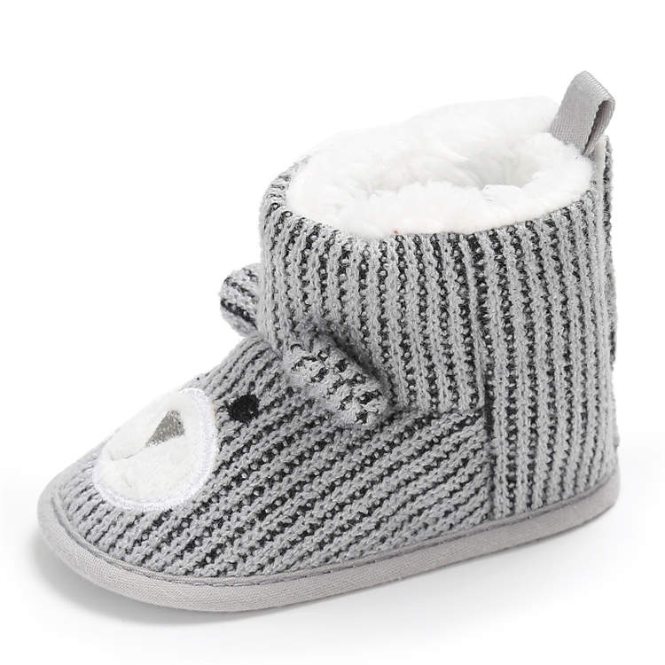 New designed warm cotton Cute Cartoon animation 0-18 months infant baby boots