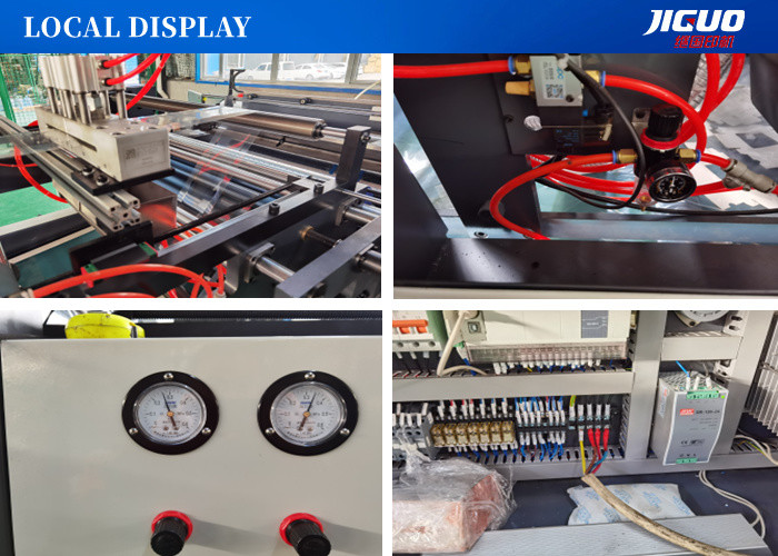 Automatic Carton Box Pasting Machine 150×150mm Paper Tissue Window Filming Machine