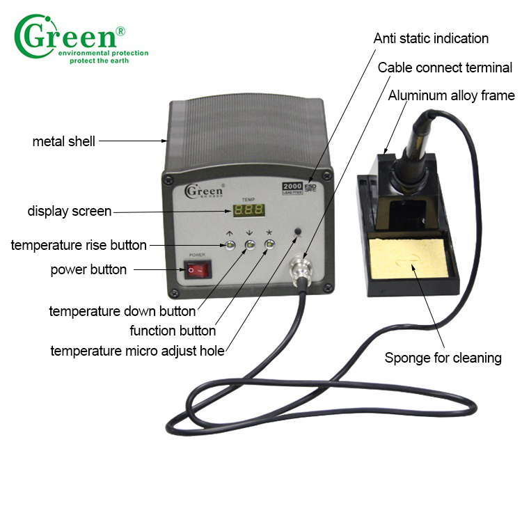 Digital Infrared Electronic Soldering Station / Vacuum Desoldering Rework Station