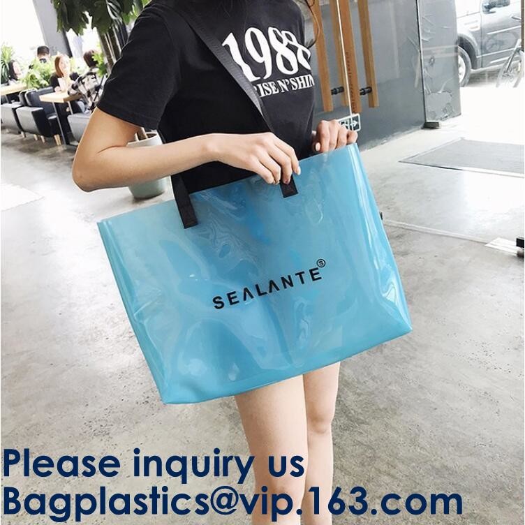 Amazon Hot Sells Transparent Hologram Laser Messenger Bag Women Pink Jelly Shoulder Bag Female Big Tote Girl Handbags