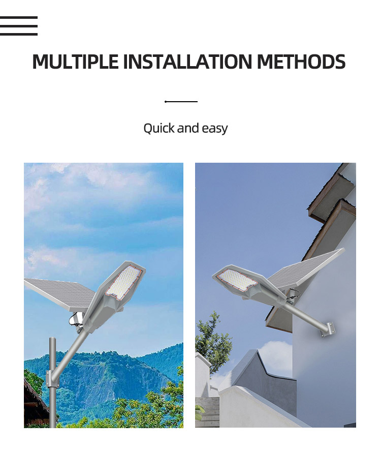 Thick Aluminum 200 Watt Solar Charged Street Lights , Solar Powered Street Lamp IP65 Waterproof