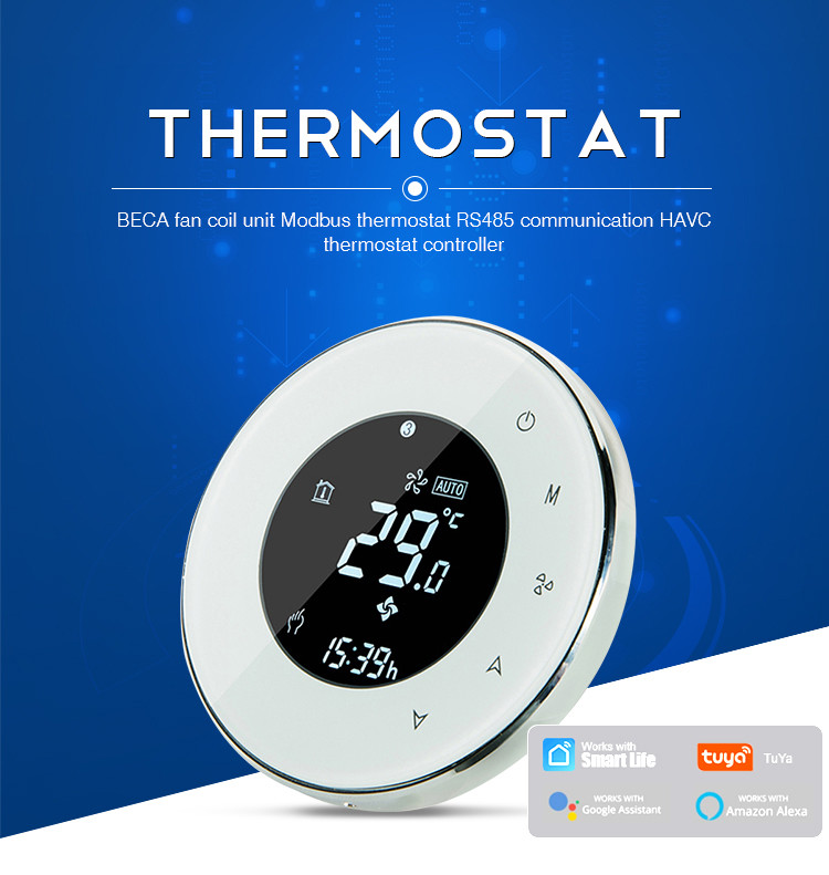 Intelligent Voice Control Programmable Smart Thermostat Alexa Compatible With Alexa Google Home