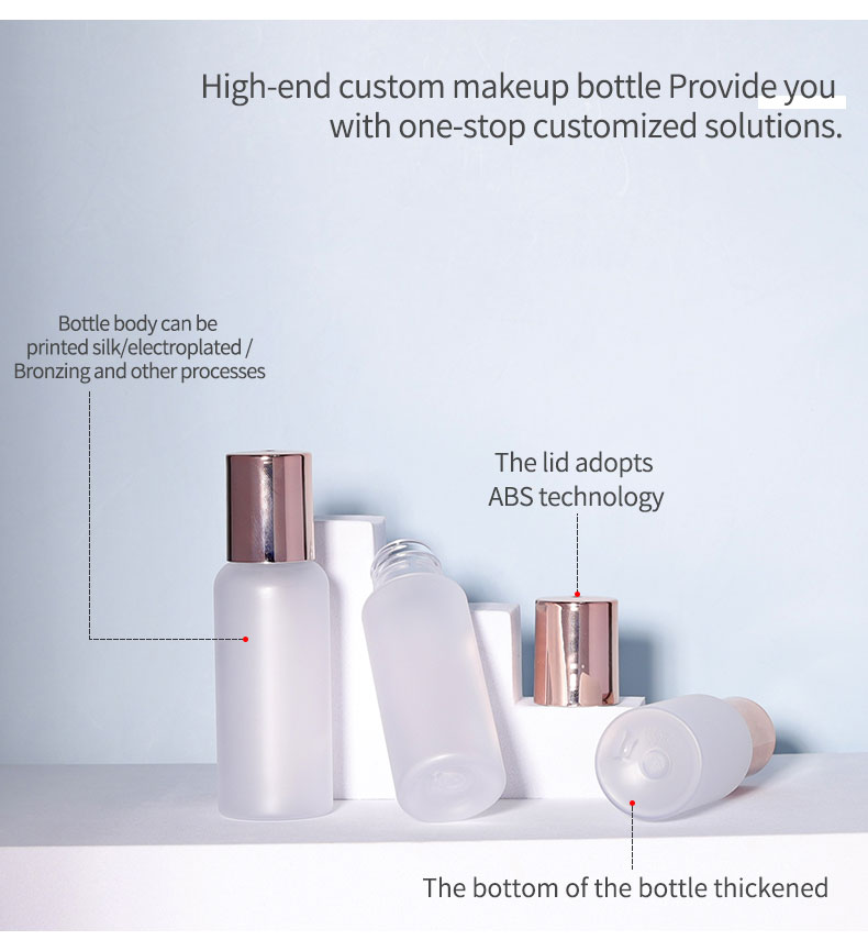 White Luxury Serum Bottle 20ml 25ml 35ml PET Perfume Bottle Custom For Skin Care