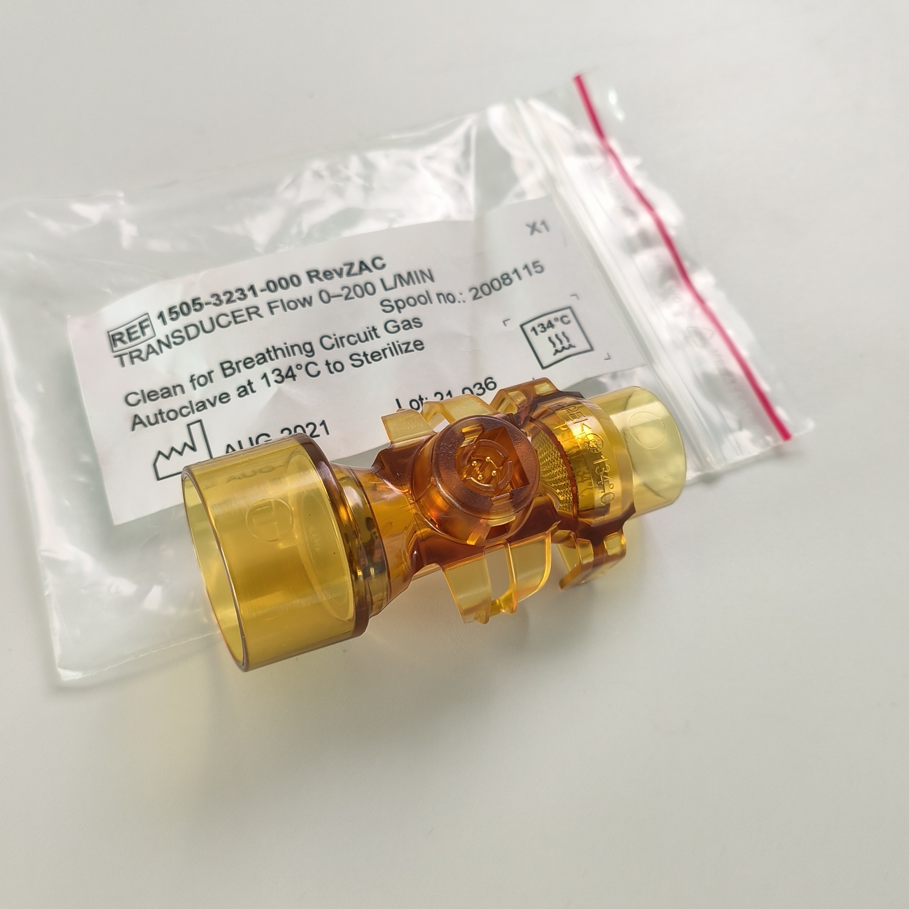 GE Original Ohmeda Respiratory Flow Sensor Part No. 1505-3231-000