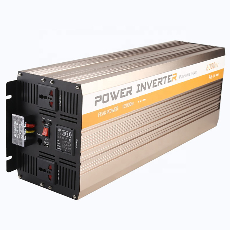 6kw Off Grid pure solar inverter charge with Power 12000w