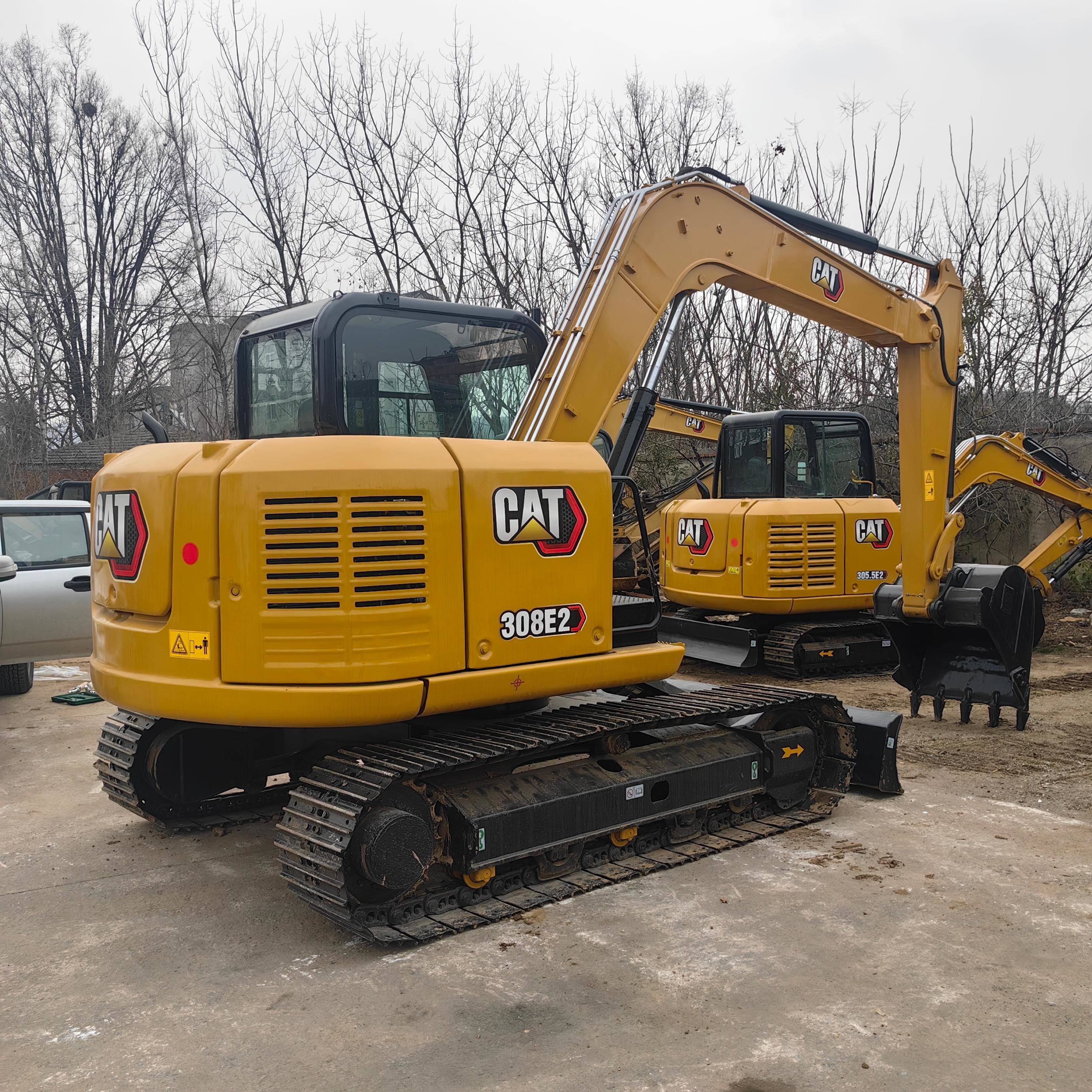 8Ton Used Cat 308E Original Engine Excavators 0.35m³ Crawler Tracked Machinery