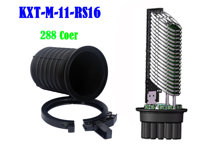 288 Core MPP Dome Fiber Optic Splice Closure 5 In 6 Out Cable Ports Inlet Outlet