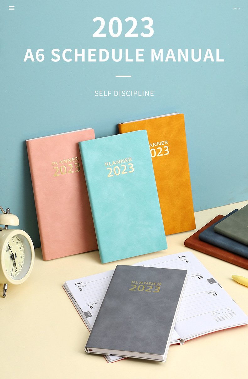 Leather Cover Notebook for Promotion Saddle Stitching Binding Journal Stationary