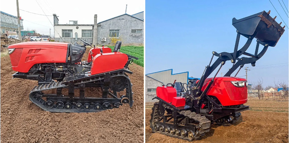 Agriculture Small Four Wheel Drive Tractors 120Hp With Excavator