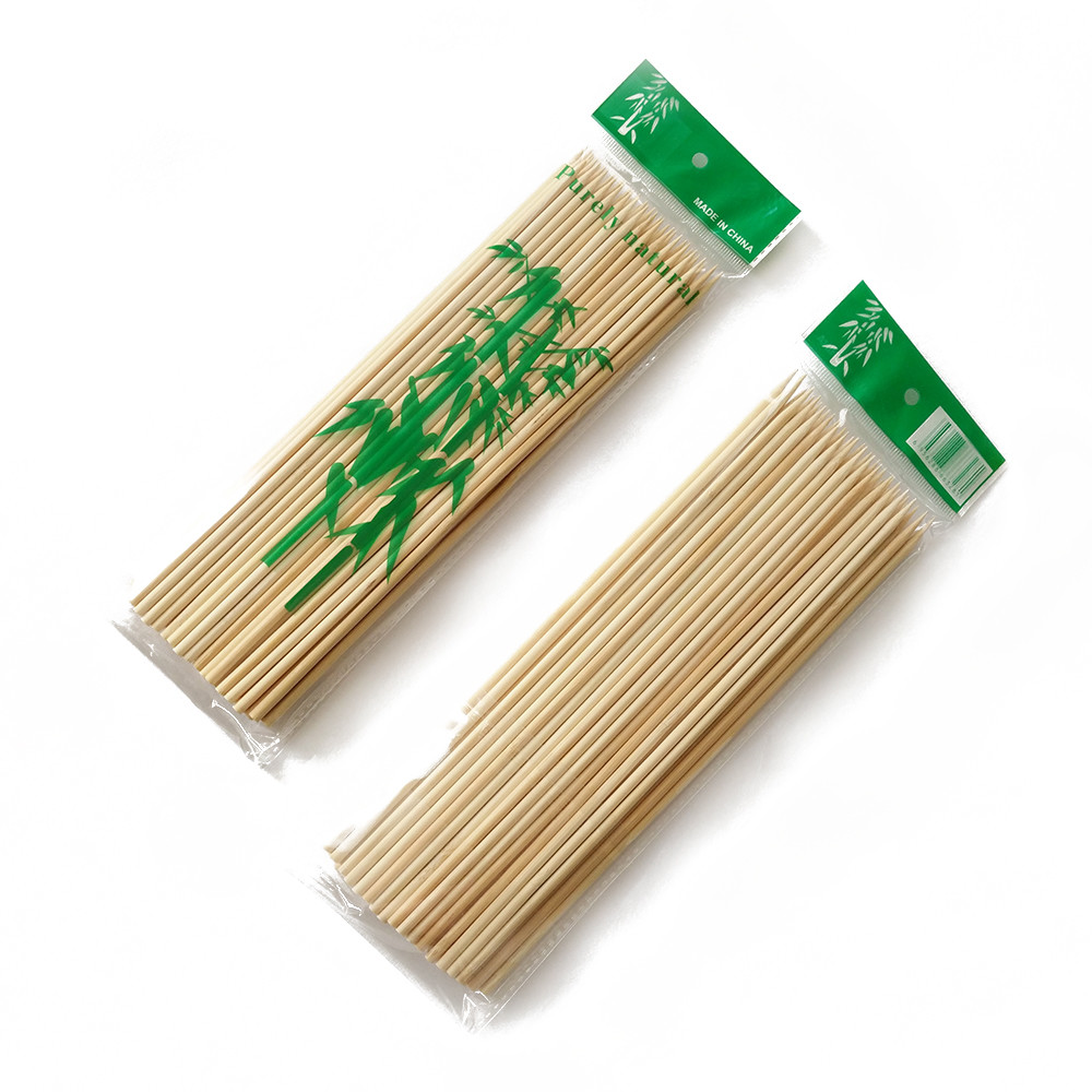Marshmallow Roasting Bamboo Barbecue Skewers , 36inch Wooden Barbeque Sticks