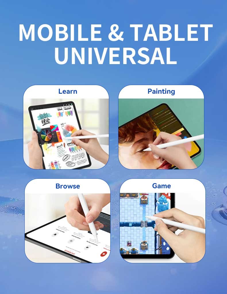 Plastic Tip Universal Tablet Pencil 8-10 Hours Working Time For Writing And Drawing