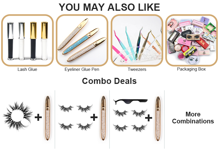 Multi Layered 30mm Natural False Eyelashes Faux Mink Lashes For Small Eyes