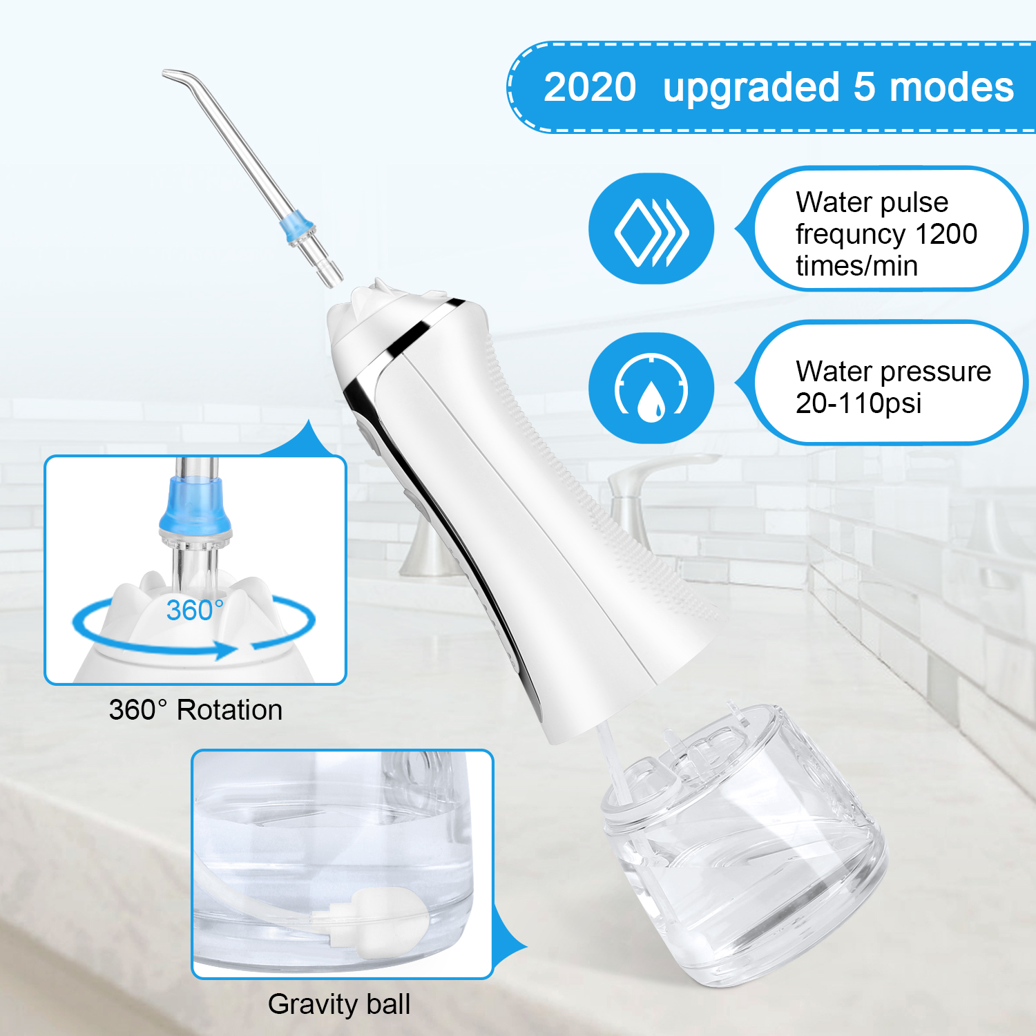 Oral Irrigator Factory Wholesale water flosser for teeth Cleaning nozzle tips