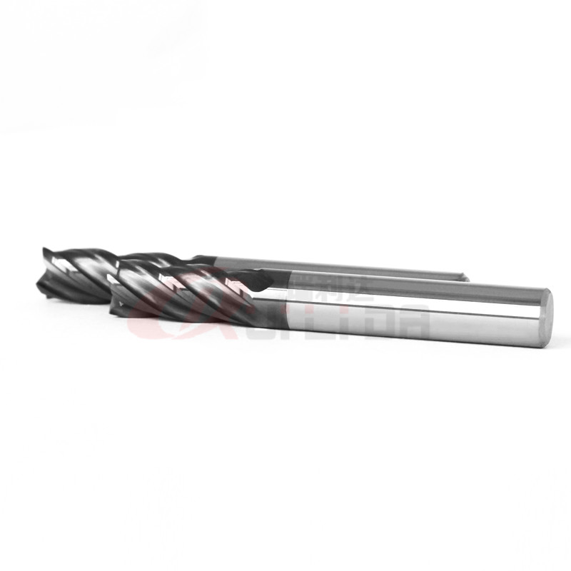 .25" .375" Carbide End Mill Cutter 8mm 35 Degree Cnc End Mill Cutter For Steel 4Fl