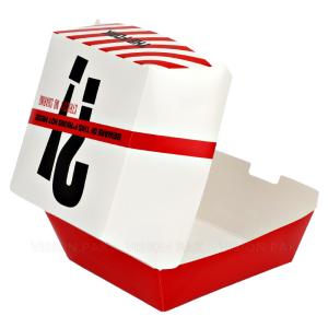 Buy cheap Biodegradable Paperboard Food Packaging Hamburger Patty Box Custom product