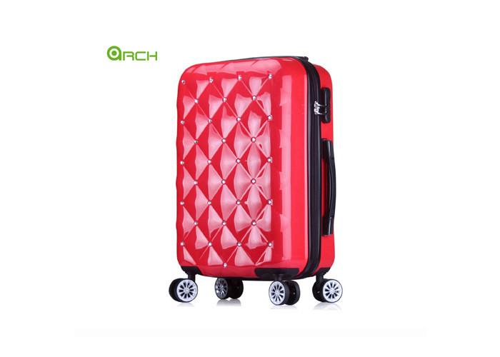 Expandable Durable ABS PC Hard Trolley Case With Spinner Wheels