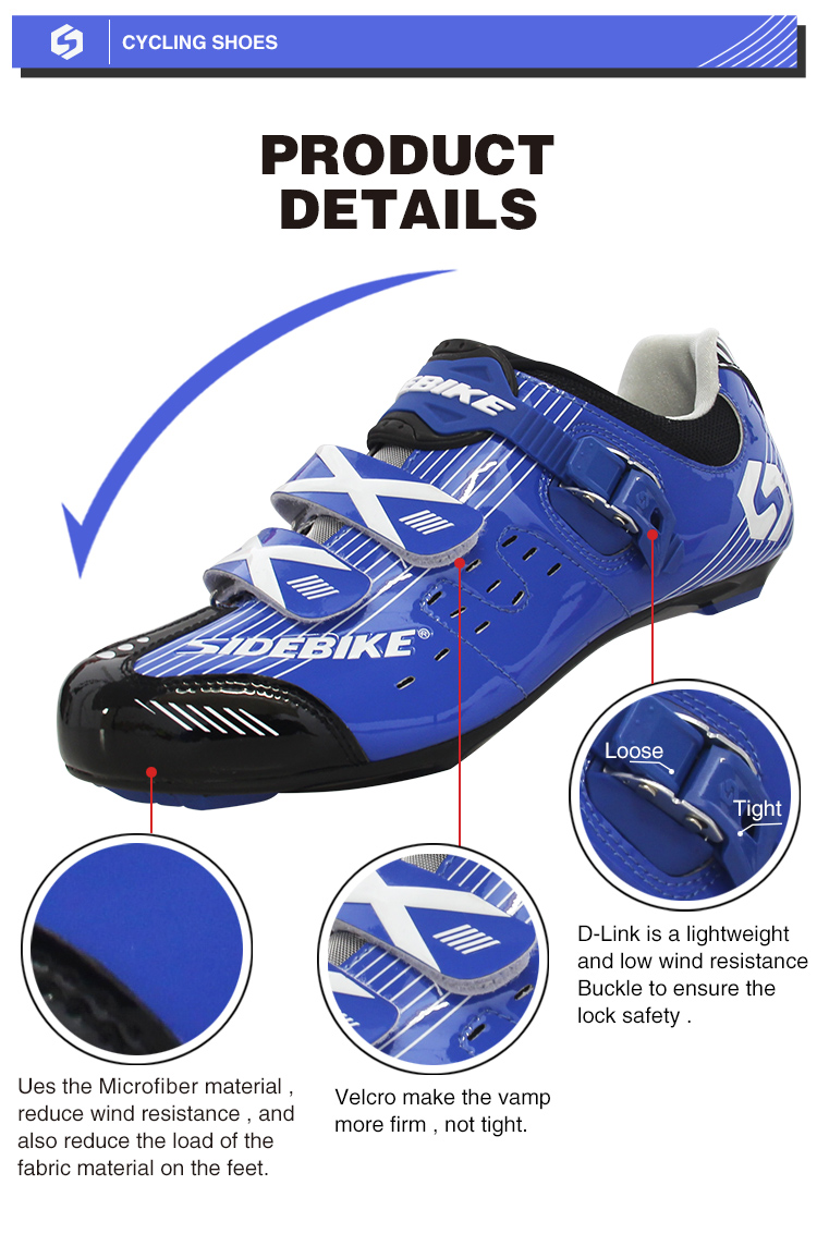 TPU Pretty Mens SPD Cycling Shoes , Mens Road Bike Shoes OEM / ODM Accept