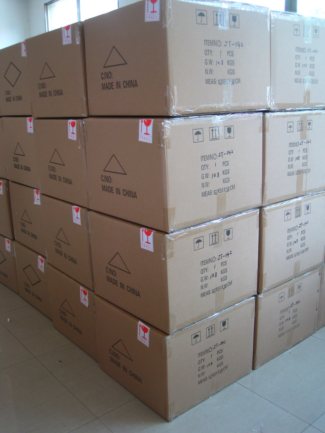 ZT-524 Luxury crystal glass red candelabras for wedding centerpieces