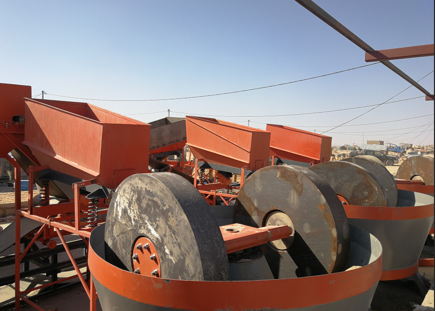Ore Dressing Double Wheels Gold Wet Pan Mill
