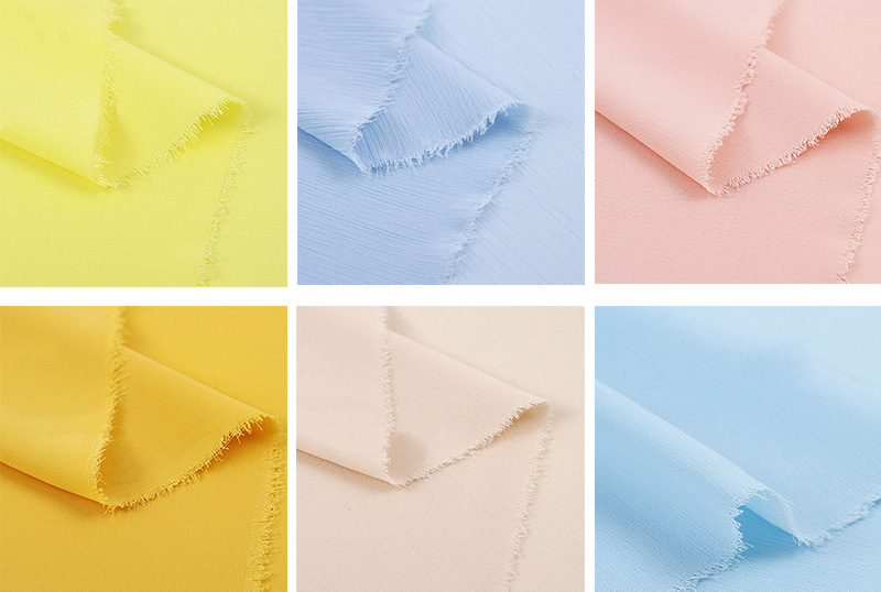 Charmeuse Woven 96 Polyester 4 Spandex Fabric 150cm Chiffon Clothing Fabric