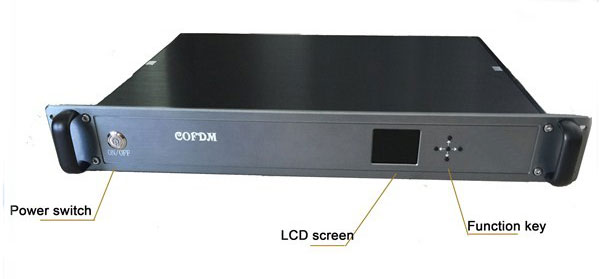300-4400Mhz COFDM HD Wireless Video Receiver RF Long Range AV Receiver with User-Defined AES Encryption and BNC Video Port