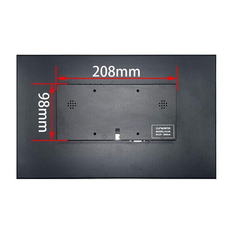 15.6-Inch Industrial-Grade Metal Touchscreen Display Full HD 1920x1080 IPS Panel with 10-Point Capacitive Touch