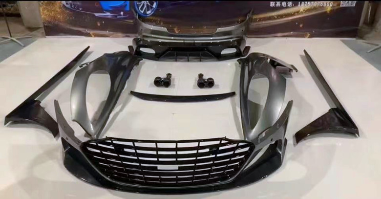 New Product for Aston Martin DB9 Body Kit DB9 Upgraded DBS Style Front and Rear Bumpers