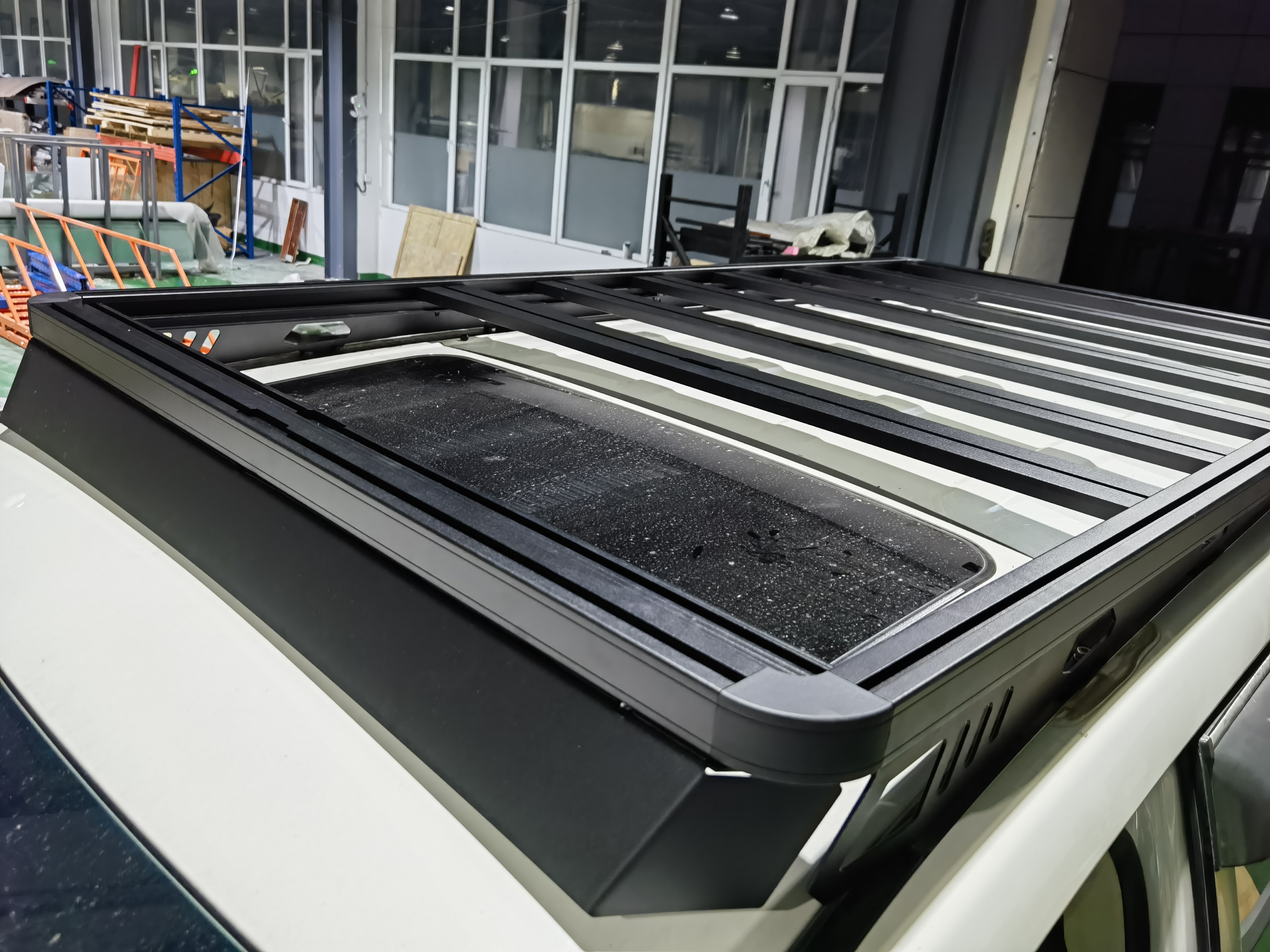 TOYOTA 4Runner LC200 Prado Flat Aluminum Alloy Roof Rack Universal Fit 2280*1210*44mm