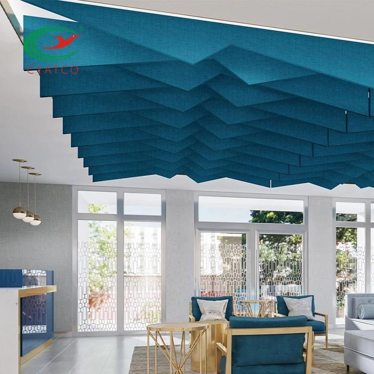 Lightweight Durable Acoustic Ceiling Panels Multipurpose Fireproof