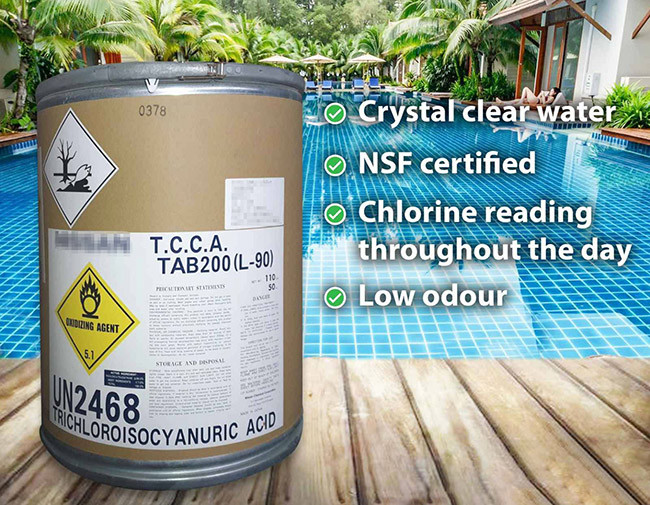 50Kg Chemical Storage Containers TCCA Cardboard Drum Packaging For Trichloroisocyanuric Acid Disinfectant