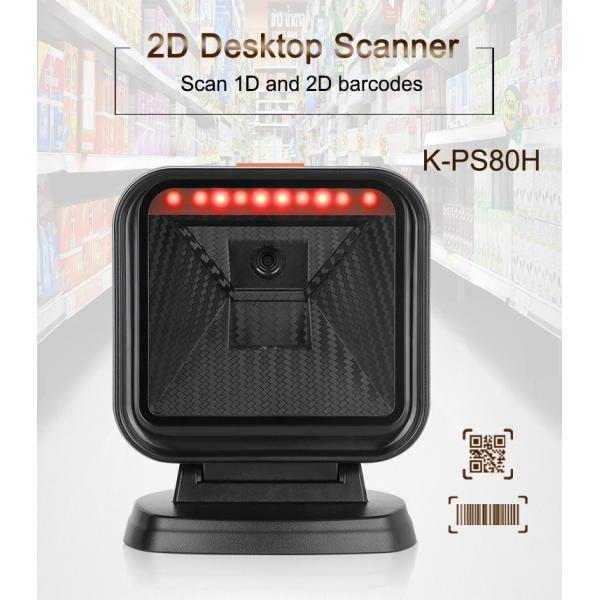 China Manufacturer Auto Scanning PS80H 2d Qr Code Reader Barcode Scanner Desktop Supermarket