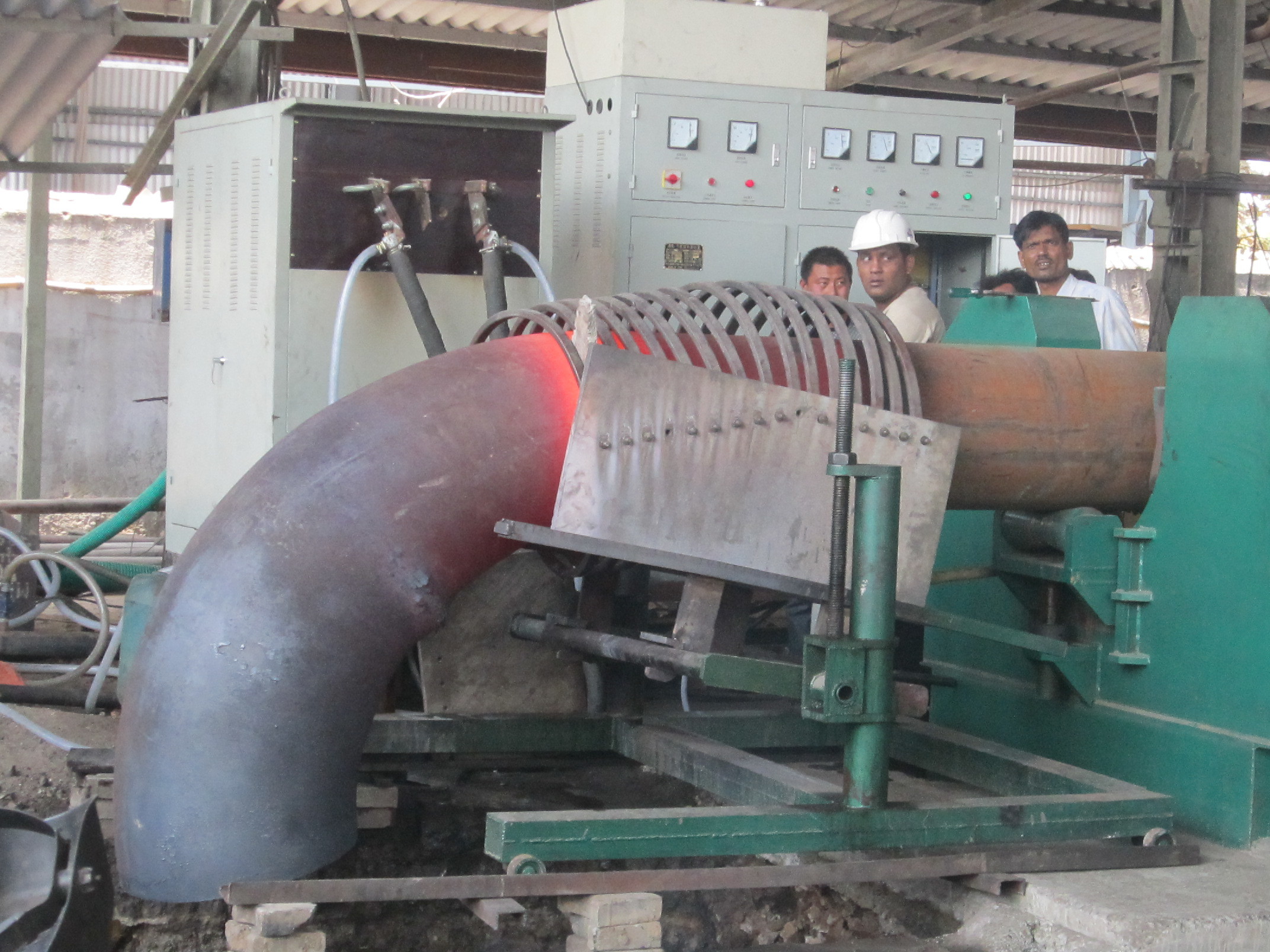 Median Frequency Hot 30mm Elbow Forming Machine