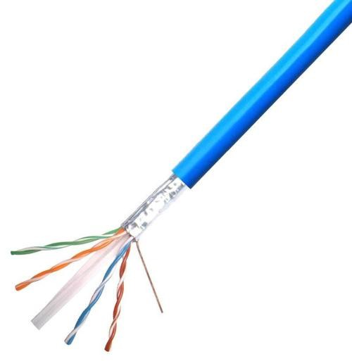 E308860 UL Type Bared Copper Stranded CM 4 Pair 26AWG 30V 80℃ PVC Jacket CAT5E SFTPcable