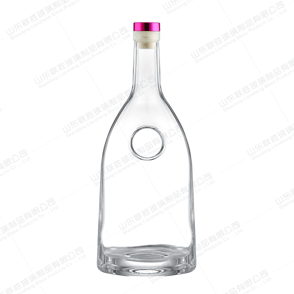 Glass Bottle with Thick Bottom and Cork 250ml 500ml 750ml Base Material Glass Customized