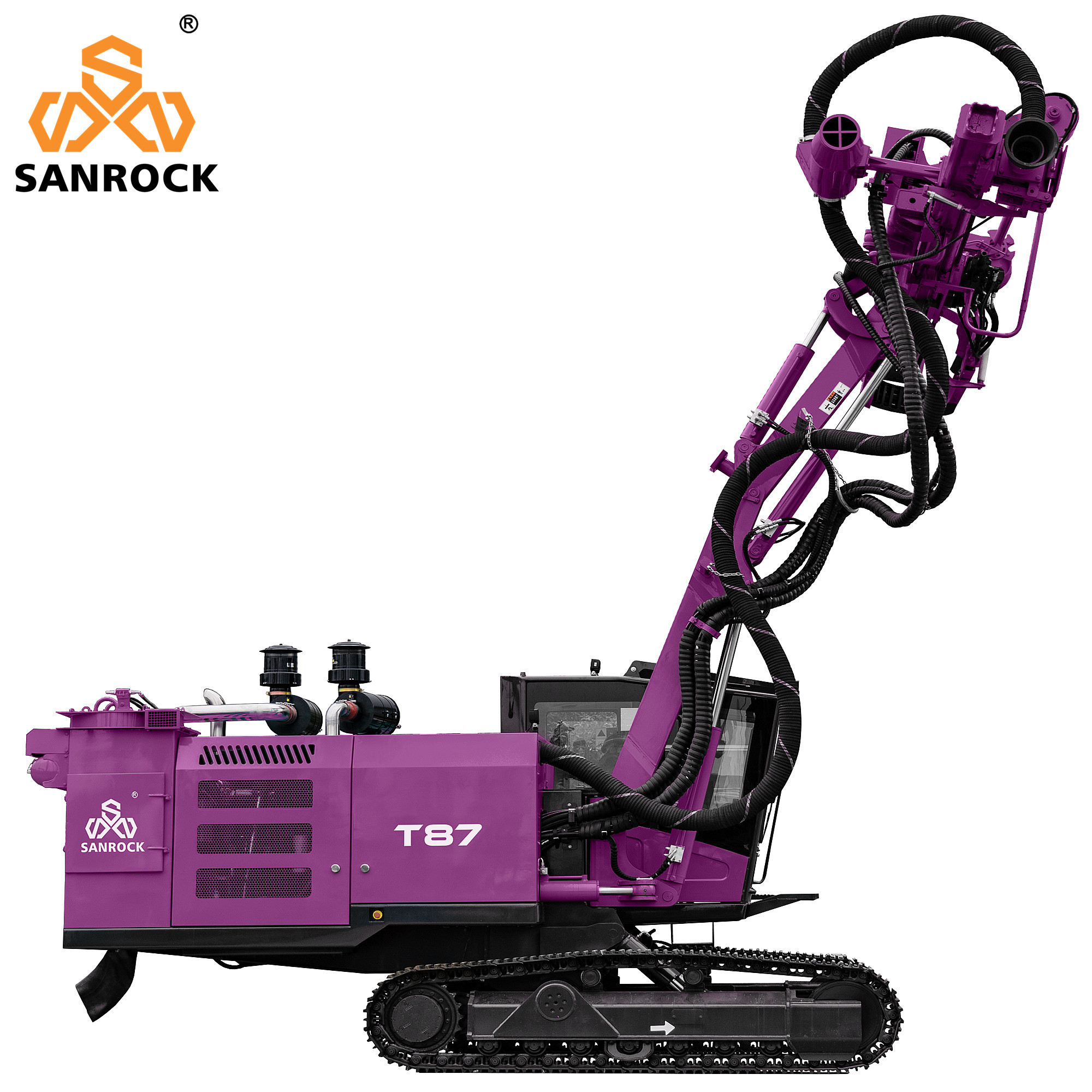 Top Hammer Hydraulic Drilling Rig Blast Hole 24m Deep Crawler Mining DTH Drilling Rig